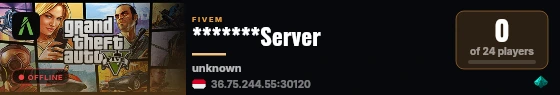 *******Server live status badge