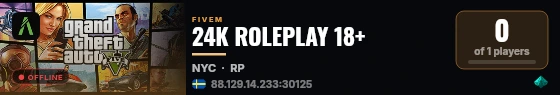 24K ROLEPLAY 18+ live status badge