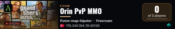 Orin PvP MMO live status badge