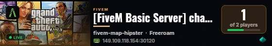 [FiveM Basic Server] change-me live status badge