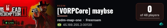 [VORPCore] maybse live status badge