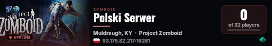 Polski Serwer live status badge
