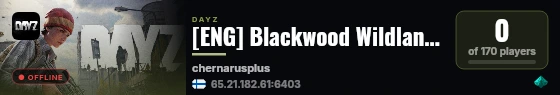 [ENG] Blackwood Wildlands | Hardcore Survival Guns++ X10 Loot Tr live status badge