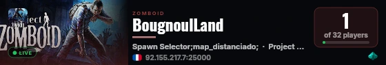 BougnoulLand live status badge