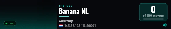 Banana NL live status badge