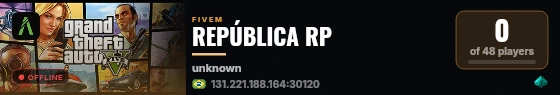 REPÚBLICA RP live status badge