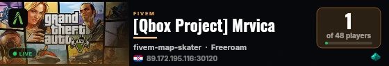 [Qbox Project] Mrvica live status badge