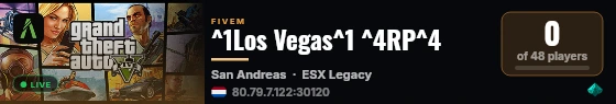 ^1Los Vegas^1 ^4RP^4 live status badge