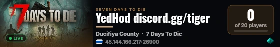 YedHod discord.gg/tiger live status badge
