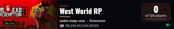 West World RP live status badge