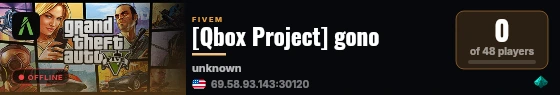 [Qbox Project] gono live status badge