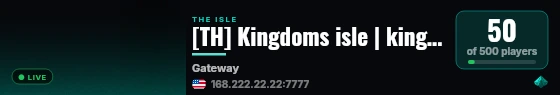 [TH] Kingdoms isle | kingdoms-isle.com live status badge