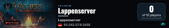 Lappenserver live status badge