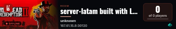 server-latam built with LATAM - VORPCore - Test Server! live status badge