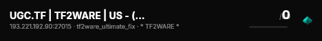 UGC.TF | TF2WARE | US - (Warioware, Minigames, Bossgames) live status badge