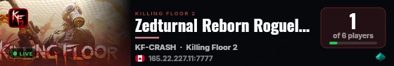 Zedturnal Reborn Roguelike Redux live status badge
