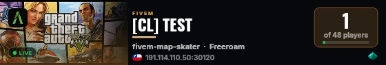 [CL] TEST  live status badge