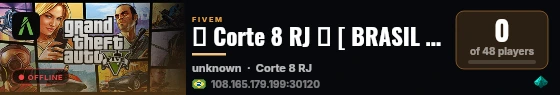 🌴 Corte 8 RJ 🌴 [ BRASIL ] |  🚀🚀 A NOVA E MELHOR TEMA RJ 🚀🚀 live status badge