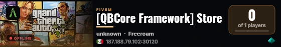 [QBCore Framework] Store live status badge