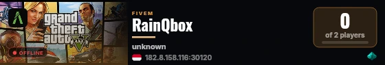 RainQbox live status badge