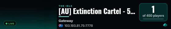 [AU] Extinction Cartel - 5x Growth live status badge