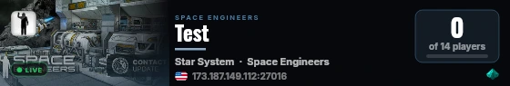Test live status badge