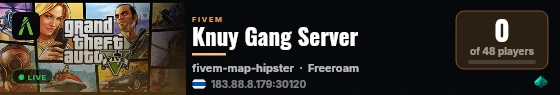Knuy Gang Server live status badge