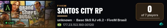SANTOS CITY RP  live status badge