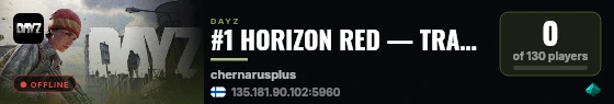 #1 HORIZON RED — TRADER ENABLED — PVE — SOLO PLAY #2 live status badge