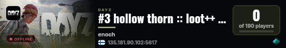 #3 hollow thorn :: loot++ :: cars+ :: survival | Livonia #2 live status badge