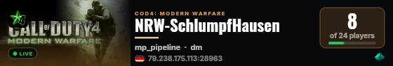 NRW-SchlumpfHausen live status badge