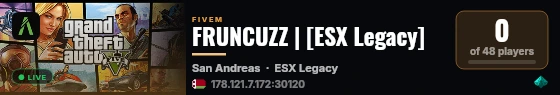 FRUNCUZZ | [ESX Legacy] live status badge