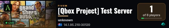 [Qbox Project] Test Server live status badge