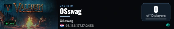 OSswag live status badge