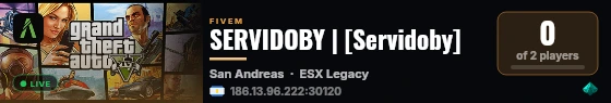SERVIDOBY | [Servidoby] live status badge