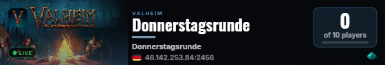 Donnerstagsrunde live status badge