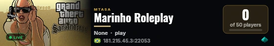 Marinho Roleplay live status badge