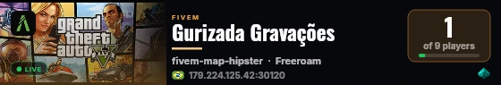 Gurizada Gravações live status badge