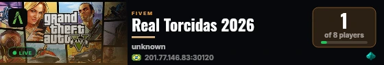 Real Torcidas 2026 live status badge