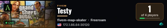 Testy live status badge