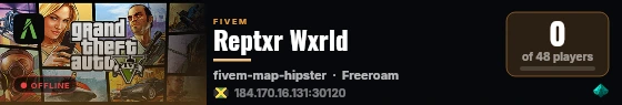 Reptxr Wxrld live status badge