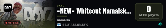 =NEW= Whiteout Namalsk SurvivorZ * Guns++ PvP High FPS Trader En live status badge