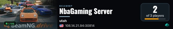NbaGaming Server live status badge