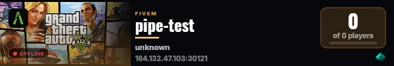 pipe-test live status badge