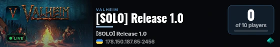 [SOLO] Release 1.0 live status badge