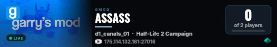 ASSASS live status badge