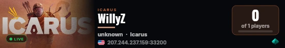 WillyZ live status badge