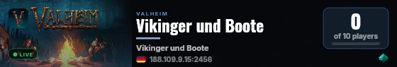 Vikinger und Boote live status badge