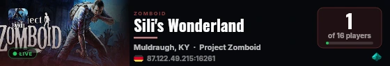 Sili's Wonderland live status badge