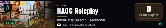 HAOC Roleplay live status badge